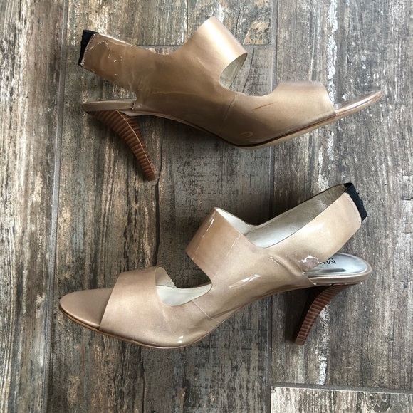 MICHAEL Michael Kors Leather Strappy Heels Size 8.5 - Picture 5 of 9